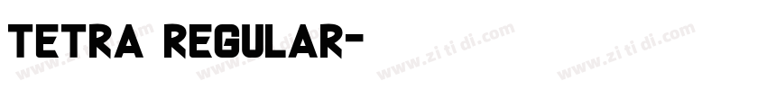 tetra regular字体转换